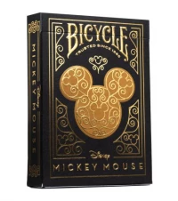 1. Bicycle: Black and Gold Mickey - Karty do Gry